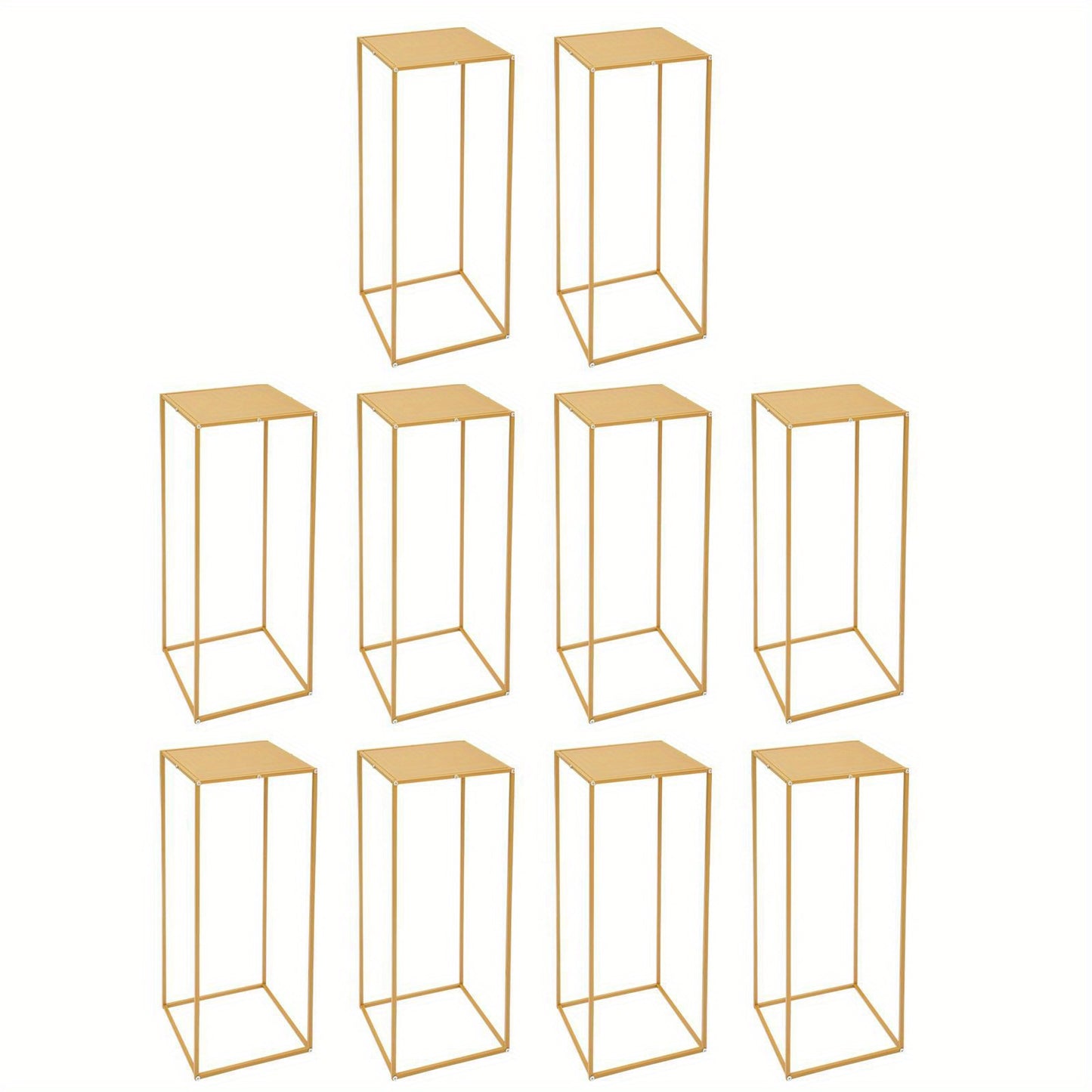Wedding Flower Stand, Geometric Metal Flower Stand, Rectangle Flower Holder, Wedding Decor, Event Decoration, Minimalist Design, Modern Stand, Metal Stand, Display Stand, Square Stand