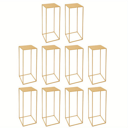Wedding Flower Stand, Geometric Metal Flower Stand, Rectangle Flower Holder, Wedding Decor, Event Decoration, Minimalist Design, Modern Stand, Metal Stand, Display Stand, Square Stand