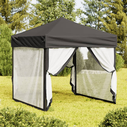 Vouwtent – Partytent – Evenemententent – Markt tent – Tuinkamer – Met Zijwanden – Compact 2x2 Meter – Waterafstotend En Stevig Metalen Frame