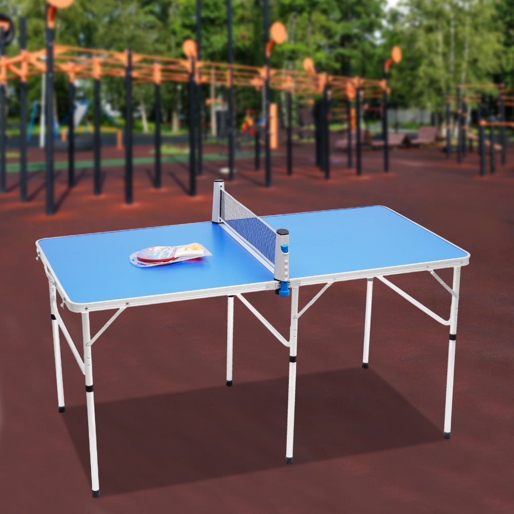 Tafeltennistafel – Pingpongtafel – Opvouwbare Tafel – Indoor Tafel – Outdoor Tafel – Draagbaar & Compact – MDF Blad & Aluminium Frame