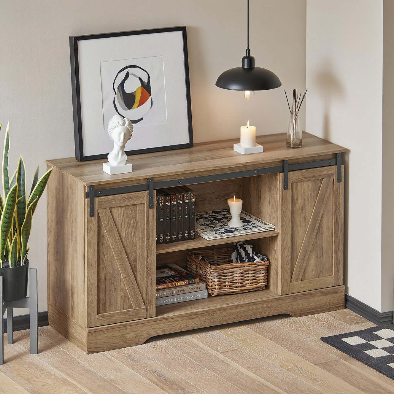 Schoenenkast – Schoenenrek – Schoenenopberger – Opbergkast – Meubel – Schuifdeur – Compact 120x40x70 cm – Spaanplaat Hoogwaardig
