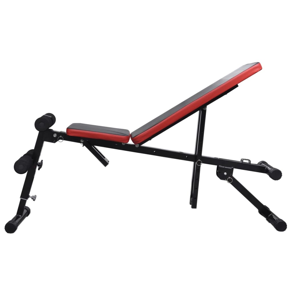 Multifunctionele Trainingsbank – Fitnessbank – Krachtbank – Dumbbellbank – Gewichtbank – Verstelbare Rugleuning – Dumbbells 30,5 kg – Robuust Stalen Frame – Comfortabele Bekleding – Zwart