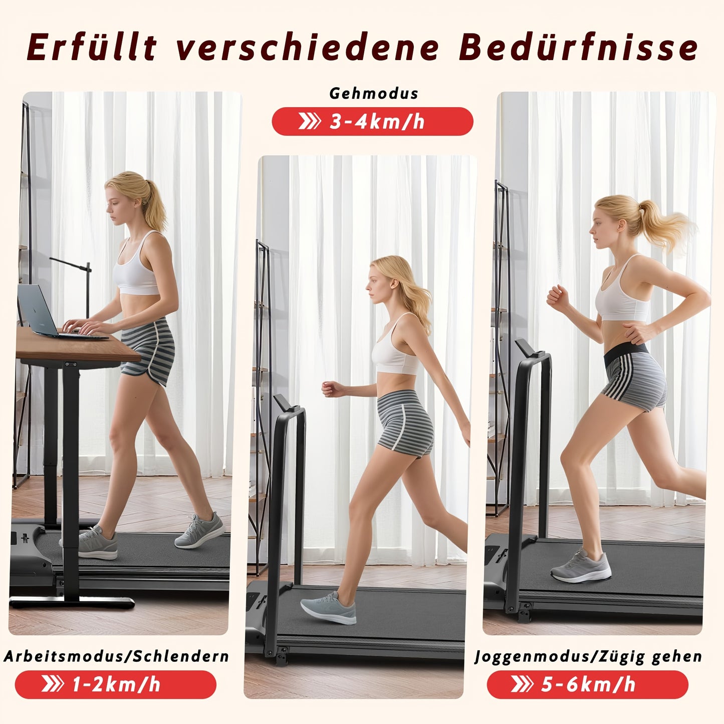 Loopband – Walking Pad – Wandelband – Wandelmachine – Treadmill – Inklapbaar – Verstelbare Helling 0-6% – Stil 1-6 km/u met LED Display en Afstandsbediening