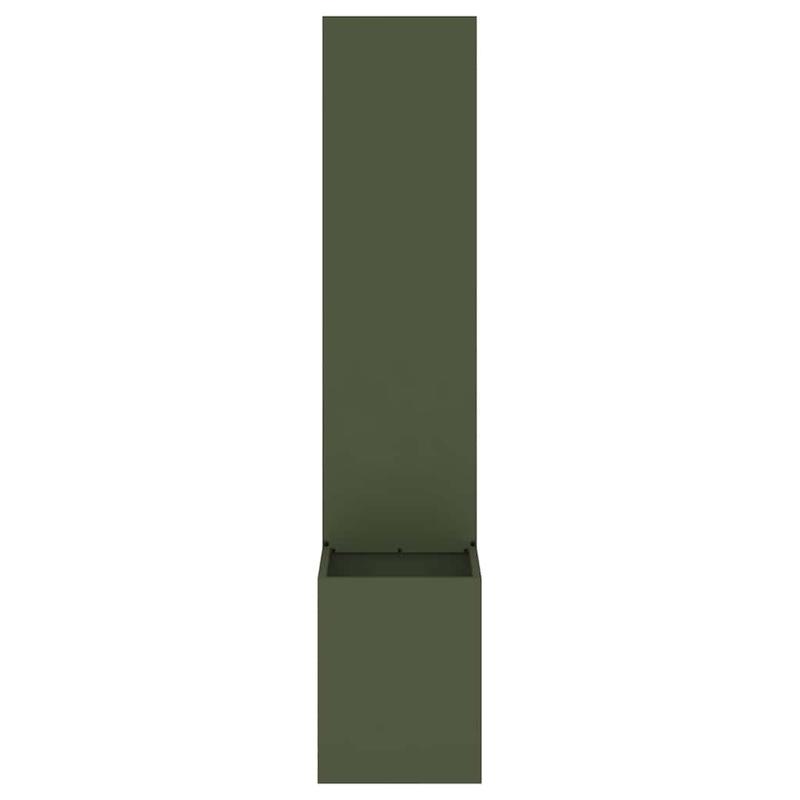 Olive Green Flowerpot with Decorative Panel 32x140cm Suitable for Courtyard Garden Balcony Terrace Scenes Meeting Green Plant Cultivation and Outdoor Space Natural Style Decoration Needs, Garden Decor, Balcony Plants, Stylish