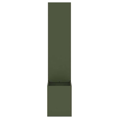 Olive Green Flowerpot with Decorative Panel 32x140cm Suitable for Courtyard Garden Balcony Terrace Scenes Meeting Green Plant Cultivation and Outdoor Space Natural Style Decoration Needs, Garden Decor, Balcony Plants, Stylish