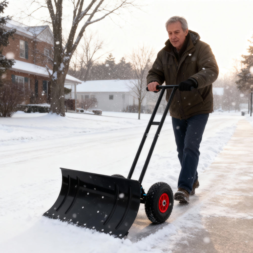 Sneeuwschuiver – Sneeuwschep – Sneeuwruimer – Sneeuwbladschep – Winterruimer – Verstelbare Hoogte 5-standen – Stalen Blad 74 cm