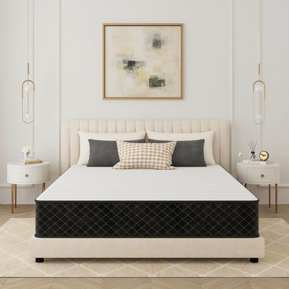 Matras – Pocketvering Matras – Orthopedisch Matras – 7-Zones Matras – Comfortschuim Matras – 135x190 cm – 20 cm Hoogte – Medium Stevig (H3)