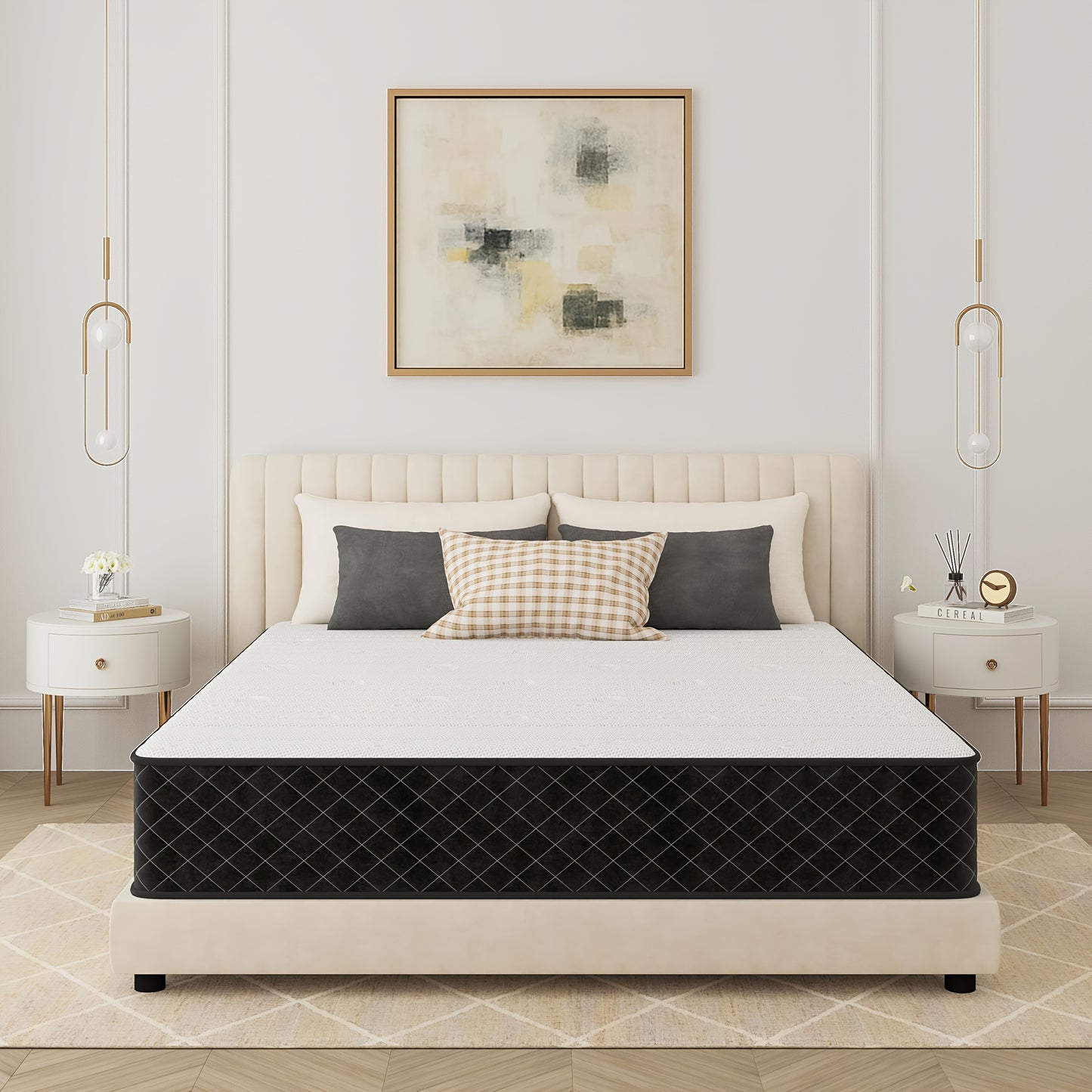 Pocketveringmatras – Matras – 7-Zone Matras – Orthopedisch Matras – Medium Stevig Matras – 135 x 190 cm – 20 cm Hoogte – Comfort Foamlaag – Ademend Polyesterhoes