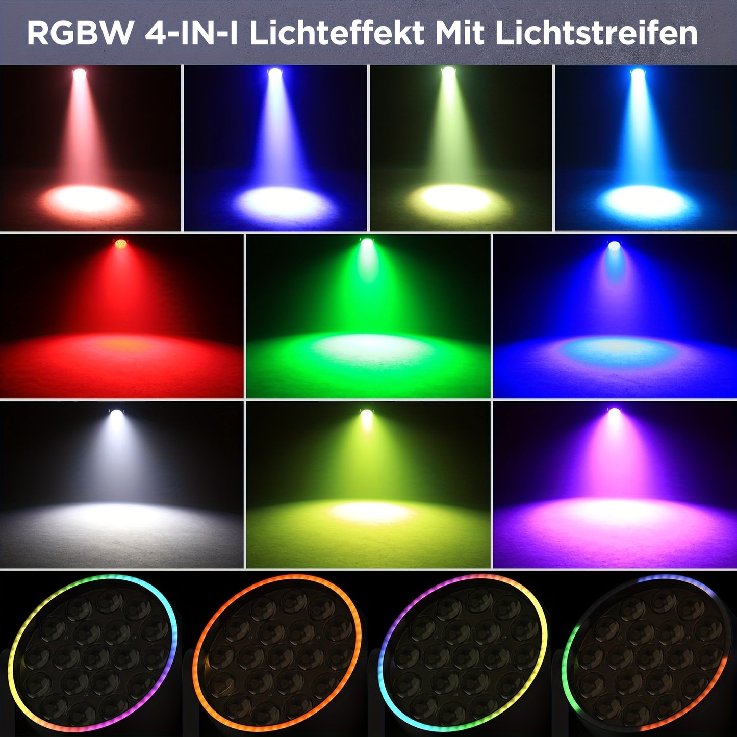 Moving Head – LED Moving Head – Moving Head Licht – Disco Licht – DJ Verlichting – Set van 2 – 380W RGBW LED – Zoomfunctie en DMX-Compatibel