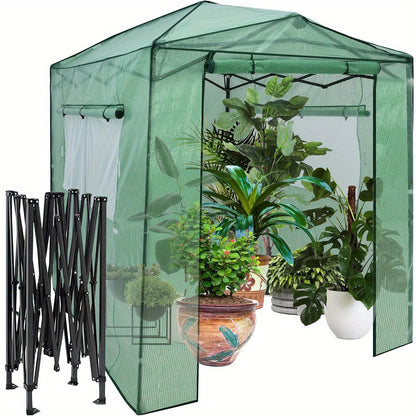 Moestuinkas – Kweekkas – Broeikas – Tuinkas – Serre – Draagbaar Pop-up Design – Dubbele Ritssluitingen Voor- En Achterzijde