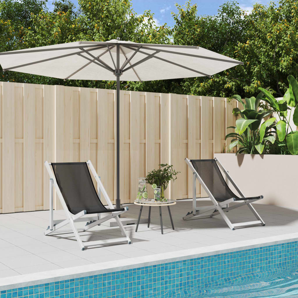 Inklapbare Strandstoel – Strandstoel – Tuinstoel – Campingstoel – Lichtgewicht Aluminium Frame – 3-Verstelbare Zitposities