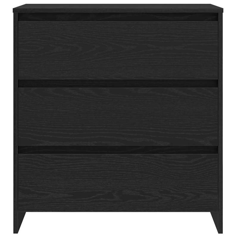 Sideboard 2pcs black 70 x 41 x 75cm wood material Practical, simple design, Entryway Cabinet, Dining Room Sideboard, Sleek Sideboard, Contemporary Storage, Sturdy Sideboard, Durable Wood, Compact Sideboard, Practical Storage