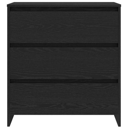 Sideboard 2pcs black 70 x 41 x 75cm wood material Practical, simple design, Entryway Cabinet, Dining Room Sideboard, Sleek Sideboard, Contemporary Storage, Sturdy Sideboard, Durable Wood, Compact Sideboard, Practical Storage