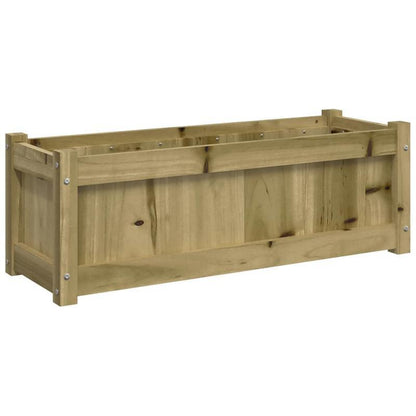 Bloemenrek – Plantenrek – Bloemenhouder – Plantenhouder – Houtrek Marrone – Geïmpregneerd Dennenhout – Weerbestendig – Set van 2 Stuks