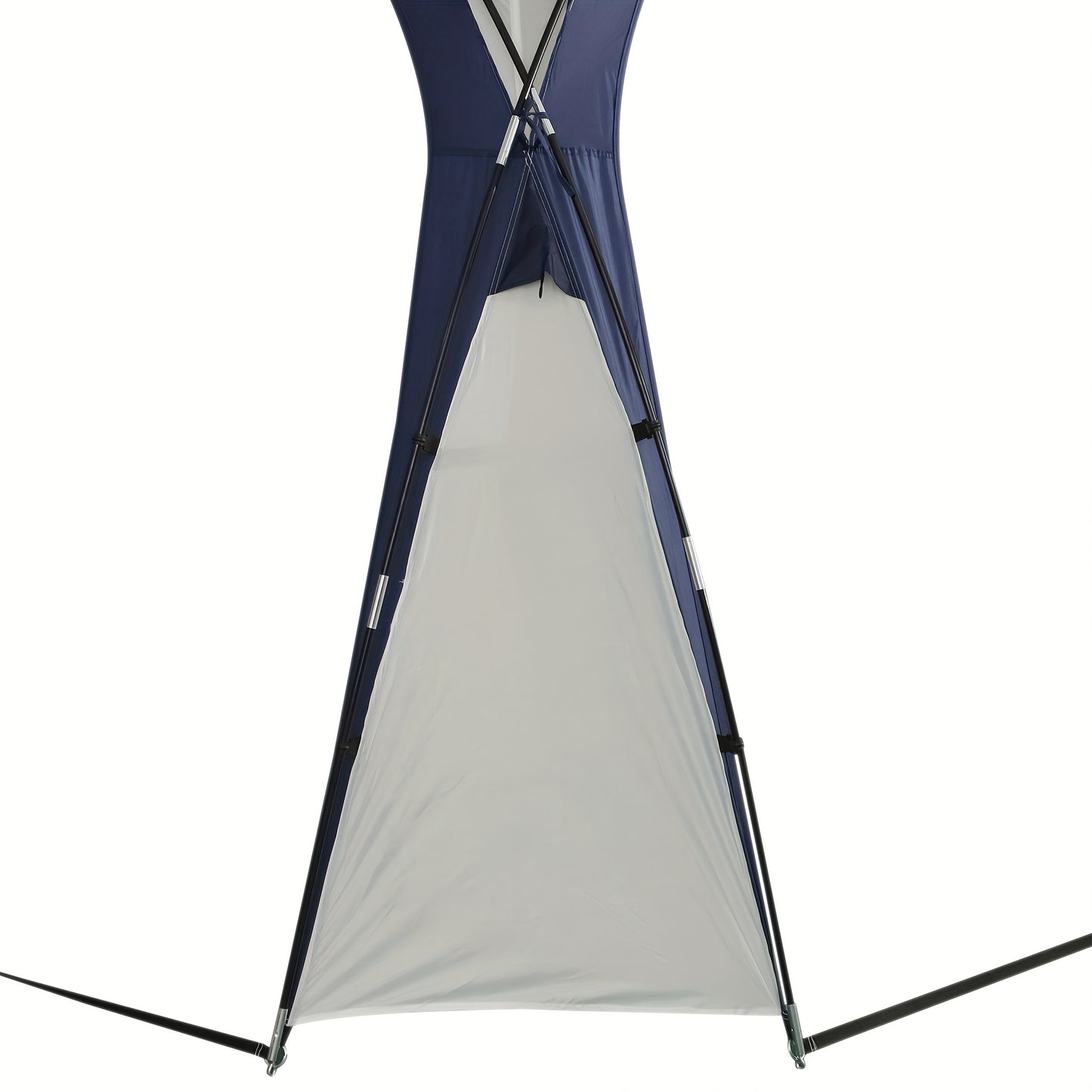 Outdoor Tent – Camping Tent – Garden Tent – Big Tent – Party Tent – Glasvezel Stokken – Polyestervezel – Crèmekleurig Met Blauw