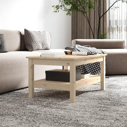 Bijzettafel – Salontafel – Koffietafel – Banktafel – Receptietafel – Massief Pine Hout – 80x50x40 cm – Stevig & Duurzaam