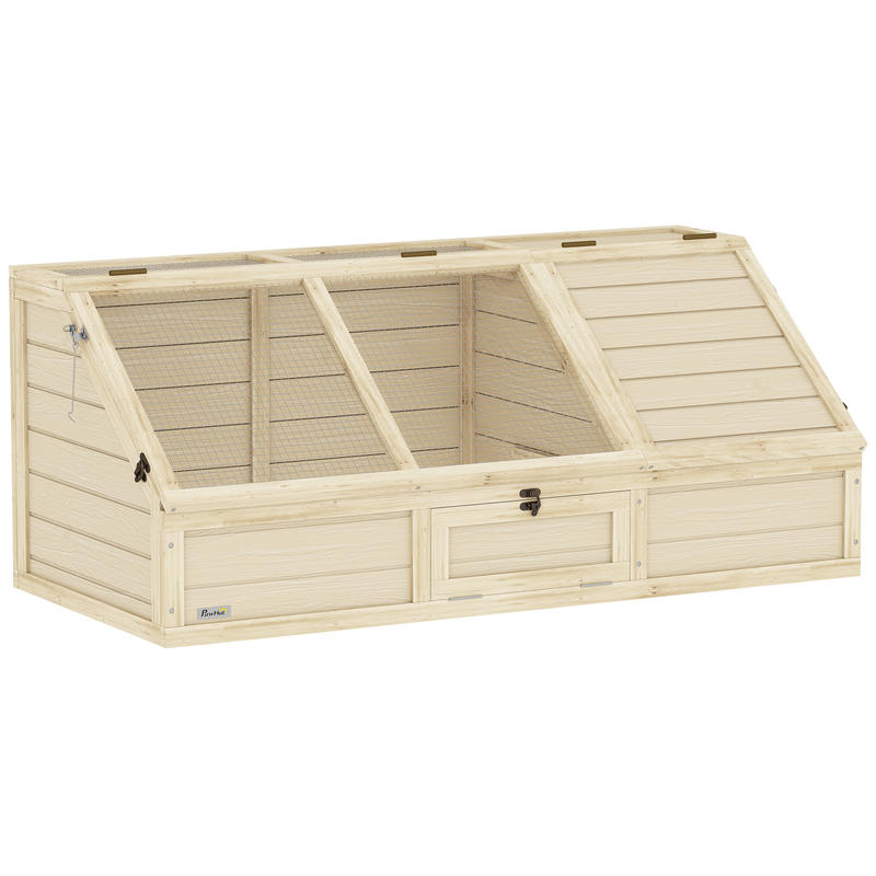 Natural Habitat Outdoor Turtle Enclosure & Small Animal Cage - Bottomless Easy-Access Turtle House with Spacious Habitat, Durable for rabbits, Turtles, for outdoor/ use - Natural Design (Compatible with Small Pets)