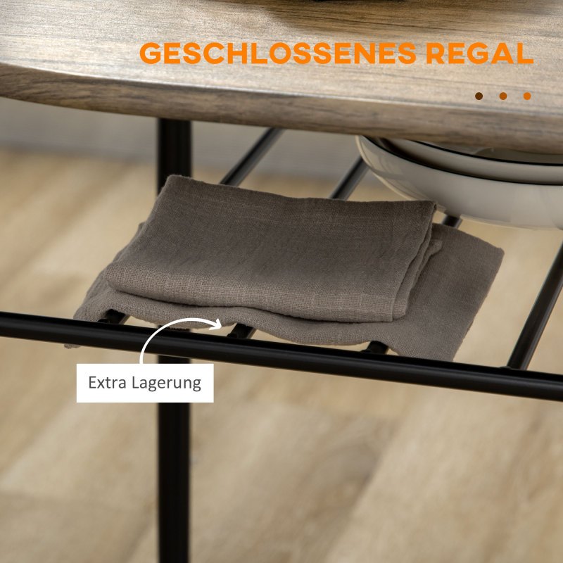 Bistroset – Tuinset – Balkonset – Eettafelset – Stoelenset – Zwart – Compact Ontwerp – MDF Tafel Met Metalen Frame
