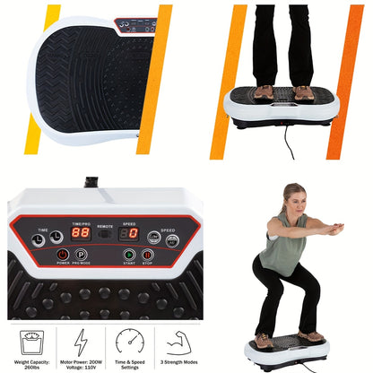 Trilplaat – Vibratieplaat – Vibration Plate – Powerplate – Fitnessapparaat – 3 Intensiteitsniveaus – Max. 150 kg Draagvermogen