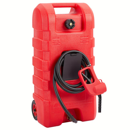 Brandstoftank – Brandstofcontainer – Jerrycan – Mobiele Brandstoftank – Fuel Caddy – 57 Liter Capaciteit – Handpomp Met 300 cm Slang