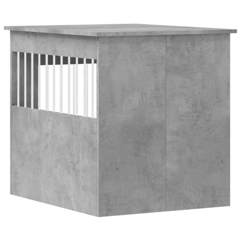 Hondenkennel – Hondenren – Buitenkennel – Tuinkennel – Meubelstijl Kennel Grijs – Weerbestendig Hout – Betonlook Afwerking 64,5x80x71 cm