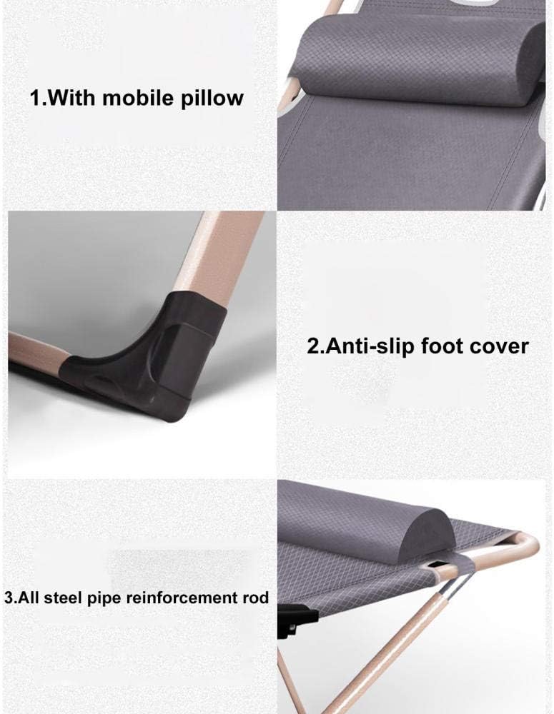 Sunbed Deck Chair, Garden Chairs Foldable, Lying Zero Gravity Sun Lounger, Garden Patio Folding Outdoor Chair with Pillow Adjustable Backrest Load Capacity 150kg with Pillow. - QUORE