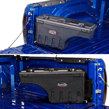 UNDERCOVER SwingCase Truck Bed Opbergdoos | SC104P | Past 2019-2023 Chevy/GMC Silverado/Sierra 1500 Passagierszijde, Zwart