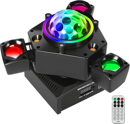 150 W Bewegingskop Stage Lichtstraal LED RGBW DMX512 scènes beweging hoofdlicht, geluidsgeactiveerd, podiumlicht, discolamp met afstandsbediening, feestlicht voor DJ bar, verjaardag, discobruiloft