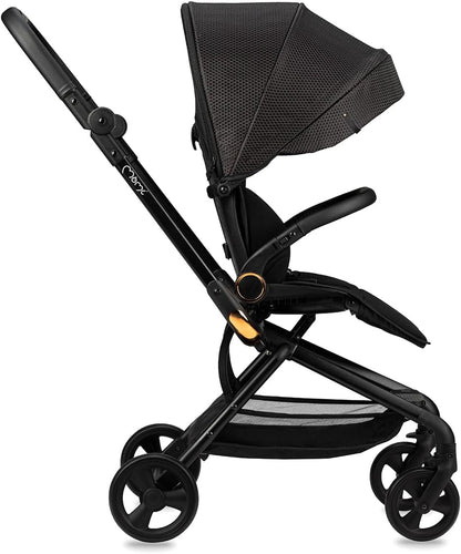 MoMi ADELLE kinderwagen voor kinderen vanaf 6 maanden (tot 22 kg), opvouwbare kinderwagen met 360° zitting en 5-punts veiligheidsgordel, boodschappenmand en draaggreep na het opvouwen