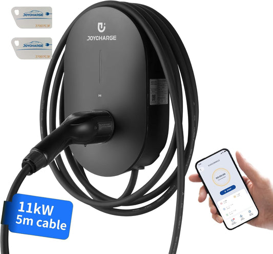 <font dir="auto" style="vertical-align: inherit;"><font dir="auto" style="vertical-align: inherit;">        Wallbox 11 kW EV charging station with app control, 5-meter charging cable type 2, 3 phases 6-16A, IP55, RFID + Wi-Fi + Bluetooth, for electric car