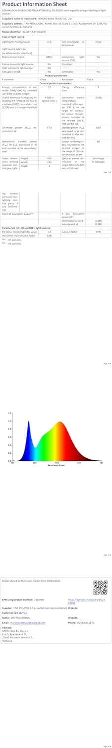 Moderne LED-plafondlamp met ventilator, RGB-plafondventilatorverlichting, 6 ventilatiesnelheden, oneindig dimbare verlichting voor woonkamer, slaapkamer, kantoor, 3000-5500 K, (Zwarte lijst 50CM)