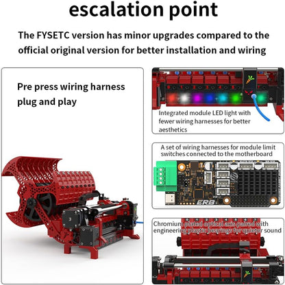 ERCF V2 8-Chanel Kit Officiële ERCF-teamcertificering Meerkleurige filamentschakelaar afdrukken compatibel met Voro 2.4 R2/Trident/Switchwire 3D-printers