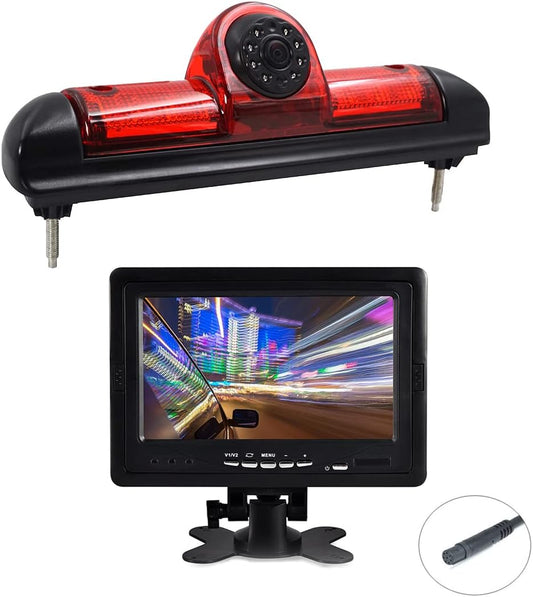 Ducato Achteruitrijcamera, remlicht, achteruitrijcamera + 17,8 cm (7 inch) monitor voor Citroen Jumper III / Ducato X250 / Relay Peugeot Boxer III