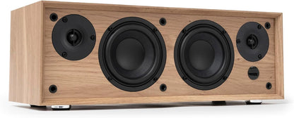 VULKKANO T50 ARC Actieve luidspreker met 50 W vermogen, 10,2 cm (4 inch) dubbele buis, HDMI ARC, Bluetooth 5.0, RCA, AUX, USB, subwoofer-uitgang, afstandsbediening, luidspreker voor tv, tafel of