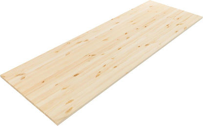 RIVERBANK grenenhout werkblad | Stabiele werkoppervlak voor keukenwerkblad, werkbank, bureau en DIY-projecten | Massief houten plaat (grenenhout, 120x70x2cm)