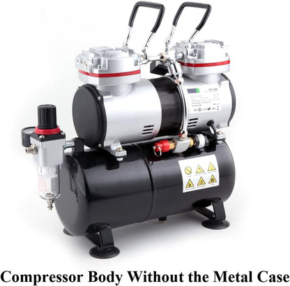 Professionele Aerograaf Compressor – Airbrush Compressor – Luchtcompressor – Mini Compressor – Olievrije Compressor – 3,5 Liter Luchttank – Stil en Draagbaar