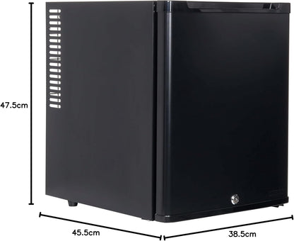 Corby Eton 35L afsluitbare minibar in zwart – EU-stekker