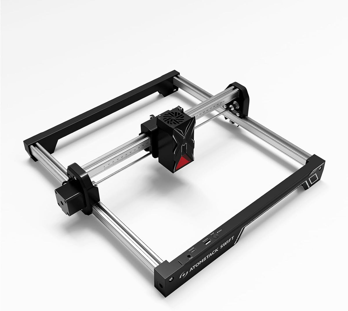 ATOMSTACK Swift 7W Laser Engraver, High Precision Laser Engraving Machine, 0.01mm Precision for DIY Mass Production, Laser Cutter for Wood, Dark Acrylic and Leather, Engraving Area 300x300mm