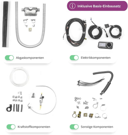 Diesel Luchtverwarmer – Staande Verwarming – Luchtverwarming – Luchtverwarmer – Dieselverwarming – Compact 2 kW Vermogen – Stil Met LED Bedieningspaneel