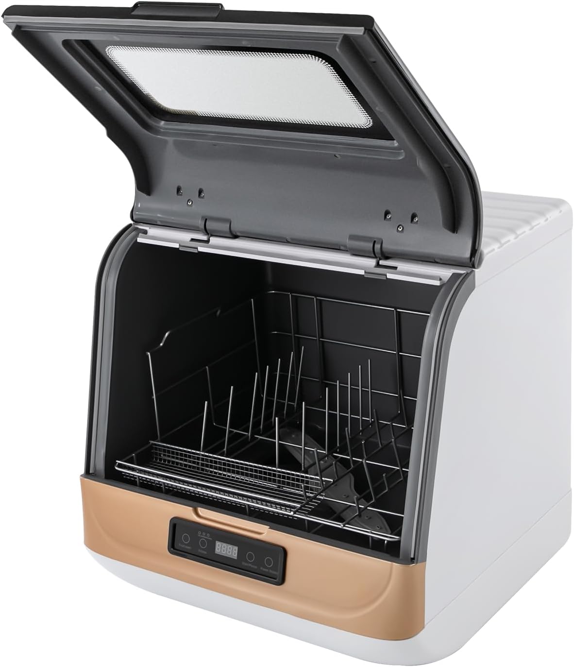 Tabletop Dishwasher, Smart Dishwasher, 45 cm Wide, Space for 4-6 Place Settings, Dishwasher with Programmable, Multiple Cleaning Modes