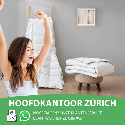 Welldora Dekbed 260 x 220 | 100% Extra Zacht Veren- en Donsdekbed | Zorgvuldig Getest, Oeko-Tex, Allergievriendelijk | RDS-keurmerk voor Dierenwelzijn | All season Dekbed Veren en Dons 260 x 220