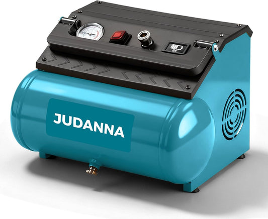 Accucompressor – Persluchtcompressor – Luchtpomp – Draagbare Compressor – Pneumatische Compressor – 8 Bar Werkdruk – 8 Liter Capaciteit