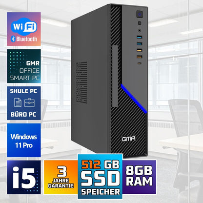 GMR Ultra Slim i7 Office PC, Business Office Computer, 3 jaar garantie, 32 GB RAM, 1000 GB SSD, DVD±RW, USB 3, Windows 11 Prof, wifi Bluetooth