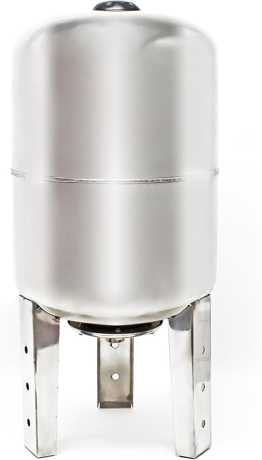 Expansievat 50 Liter – Drukvat – Membraandrukvat – Membraanvat – Drukketel – RVS Behuizing – Verticale Uitvoering met EPDM-Membraan