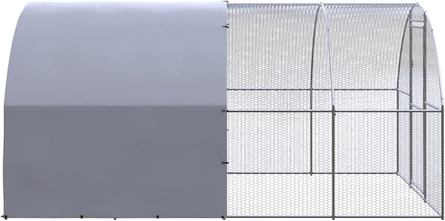 Kippenren – Buitenren – Hennenhok – Duivenren – Vogelkooi – Gegalvaniseerd Staal – Waterdicht Dak – 3x4x2 Meter – Ruim & Duurzaam