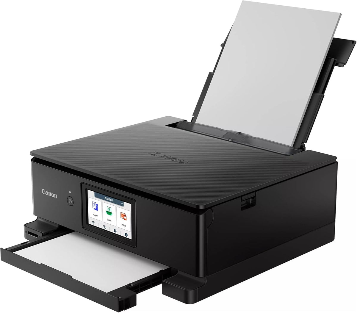 IC-Office TS8750 3-in-1 Multifunctional Inkjet Printer (Print, Copy, Scan, SD Card, Duplex, WLAN, AirPrint) Black + 24 XXL Ink Cartridges - QUORE