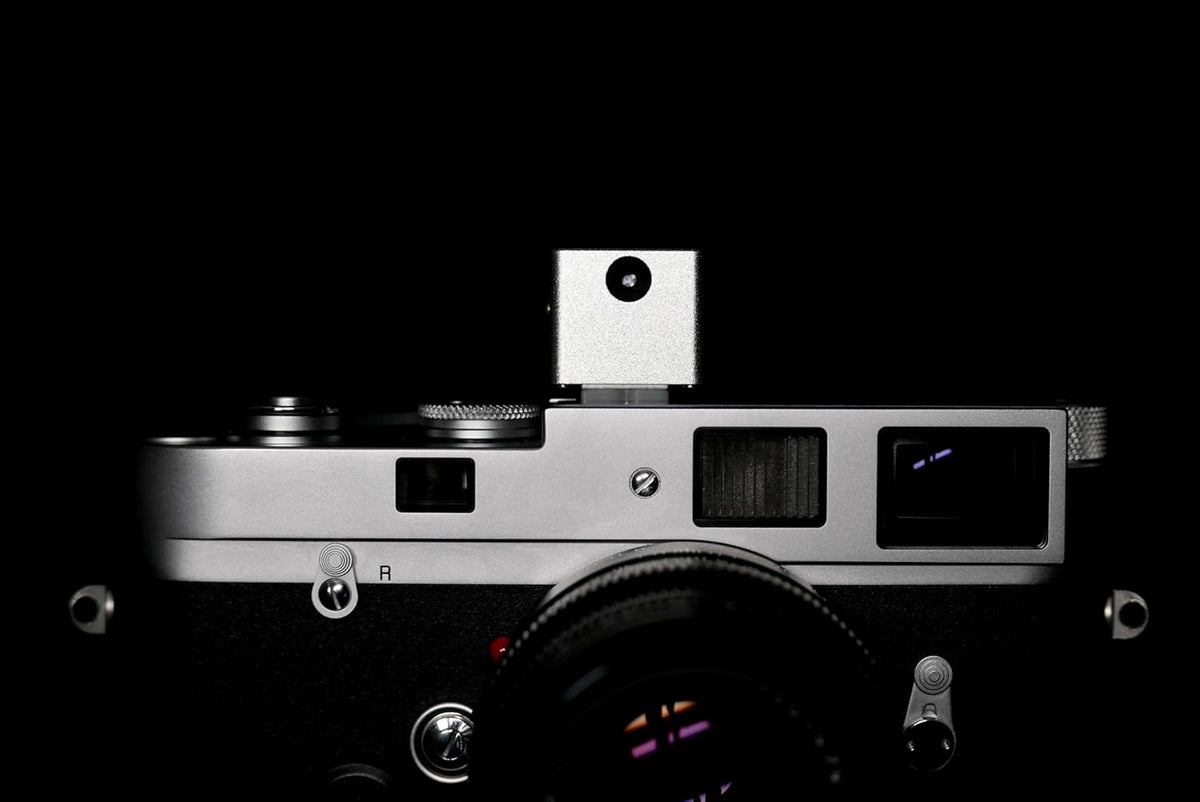 Digitale belichtingsmeter – Lichtmeter – Expositiemeter – Belichtingsmeter voor Film – Analoge Camerameter – Zilver – Ultracompact Aluminium – OLED-display Bovenaan