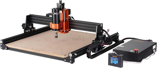 VEVOR - CNC-freesmachine, 300 W, 3 assen GRBL besturing van hout voor gravure, 400 x 400 x 75 mm, 15,7 x 15,7 x 2,95 inch in werkbereik, 12000 omw/min voor acrylhout MDF