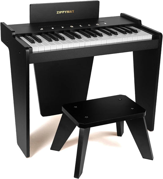 Kinderpiano – Speelgoedpiano – Digitale Piano – Pianoklavier – Muziekinstrument – Zwart – 37 Toetsen – 3 Volledige Octaven