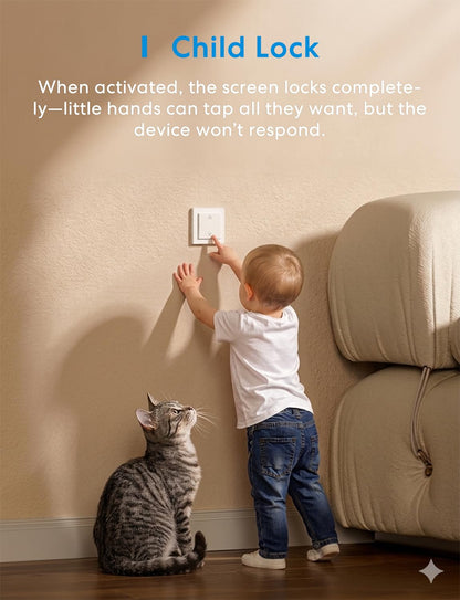 Meross Matte wifi-rolluikschakelaar, compatibel met Apple HomeKit Siri, Alexa, Google Assistant en SmartThings, WiFi Smart rolluiken (neutrale draad vereist), 4 stuks